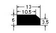 断面図 変形H025 6×13